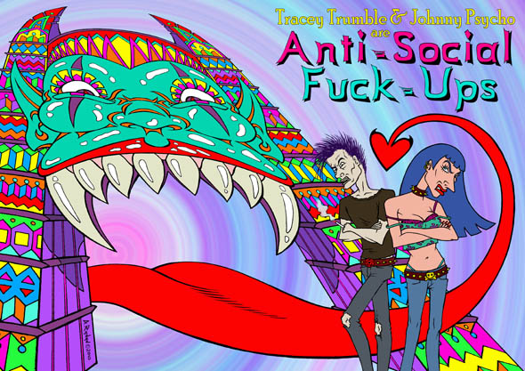 book cover - Poor Bitch #2 - Tracey Trumble & Johnny Psycho are Anti-Social Fuck-Ups